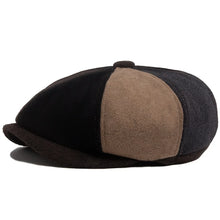 Sterling Patchwork Beret Polyester Flat Cap™ With Paneled Newsboy Crown