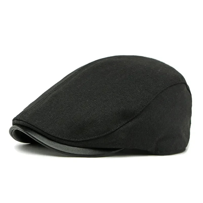 Sterling 98 Newsboy Flat Cap™ In Polyester With Solid Finish