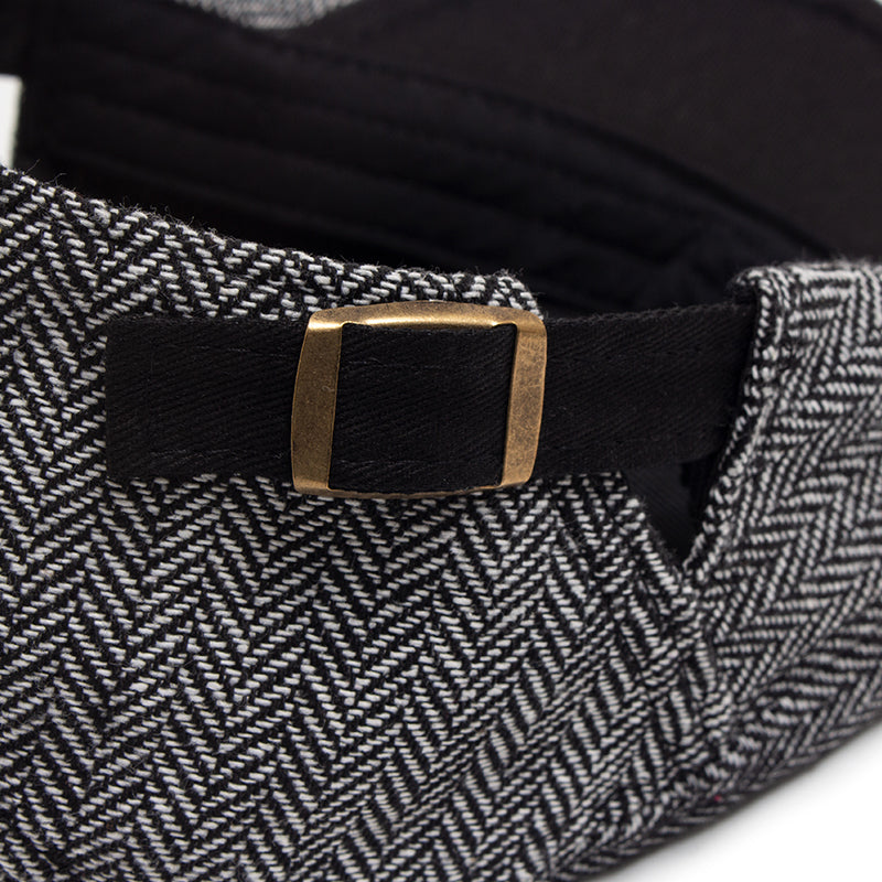 Sterling Herringbone Vintage™ Newsboy Fabric Adjustable