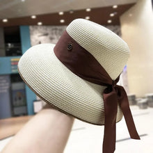 Sterling Coastal Luxe™ Wide Brim Straw Hat Black Ribbon