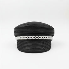 Sterling™ 202512-shi Sun Visor Paper Grass Weave Pearl Chain Detail