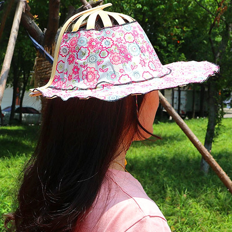 Sterling Foldable Bamboo Hat™ Wide Brim Bamboo Cord Detail