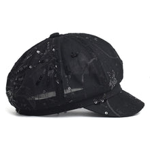 Sterling Sequined Mesh Painter Beret™ Breathable Sparkle Cap