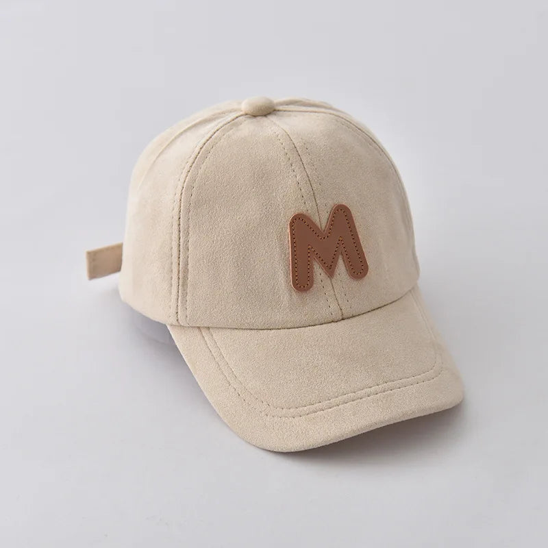 Sterling Milo Kids Suede Baseball Cap™ with Letter Detail