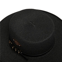 Sterling French Retro Flat™ Straw Sun Hat Wide Brim