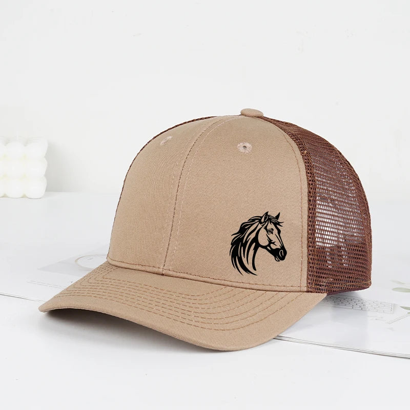 Sterling Western Horse™ Head Mesh Trucker Cap Print