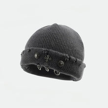 Sterling™ Nocturne Brimless Knit Wool Hat With Cross Ring Detail