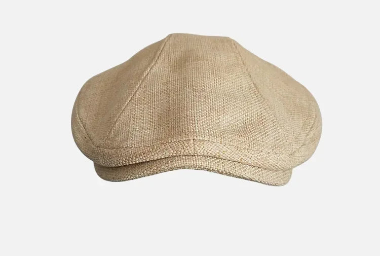 Sterling Soren Newsboy Cap™ Linen Weave Forward Silhouette