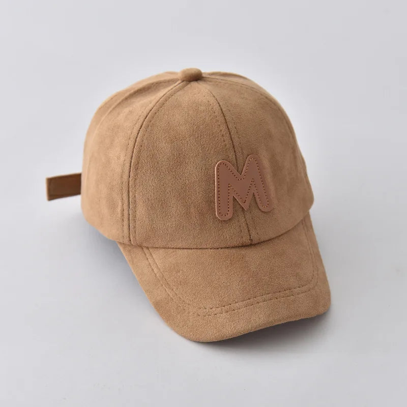 Sterling Milo Kids Suede Baseball Cap™ with Letter Detail