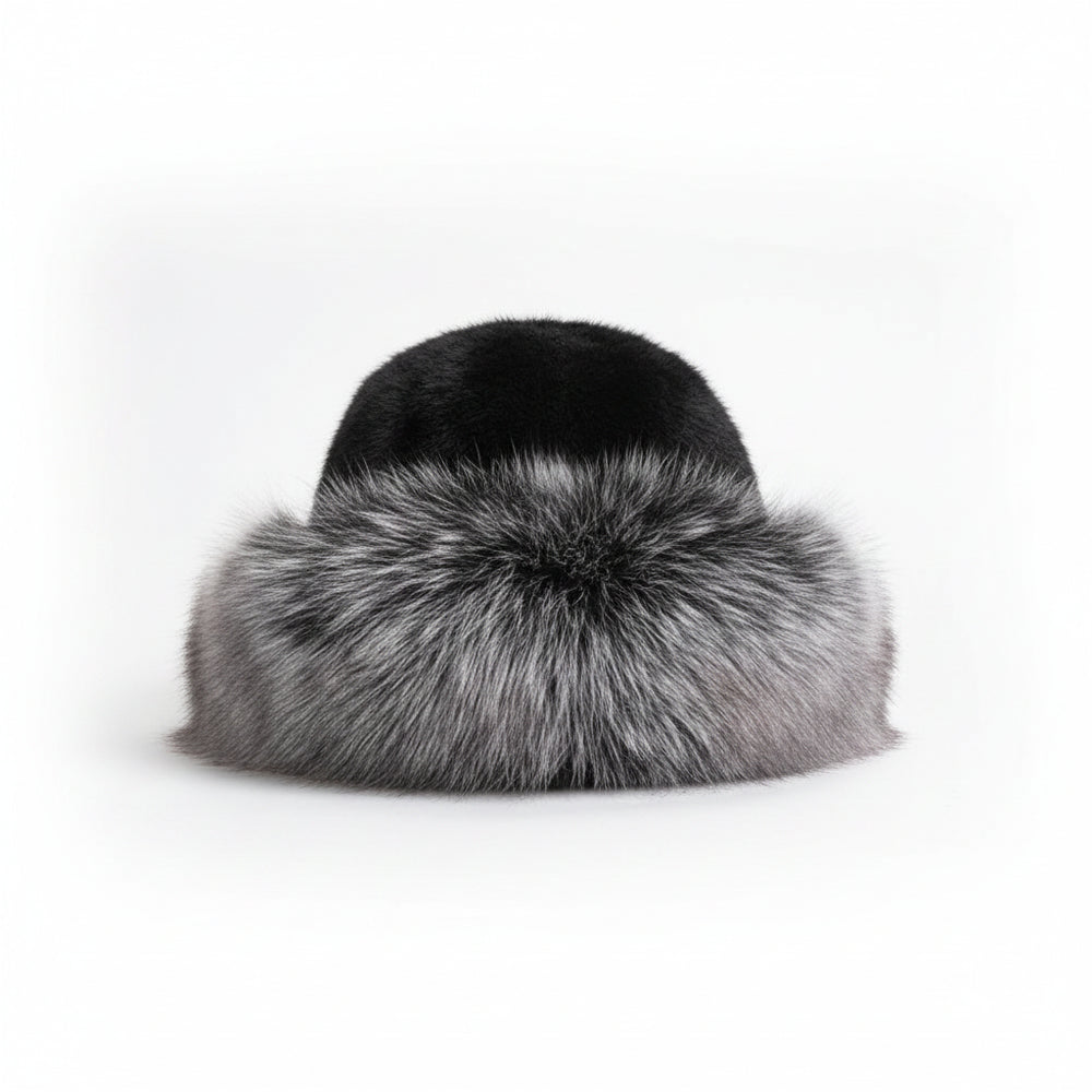Sterling Norelle Winter Beanie™ - Knitted Mink & Fox Fur