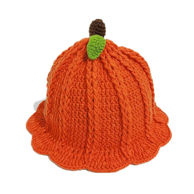 Sterling™ Crochet Knit Beanie with Floral Fruit Detail