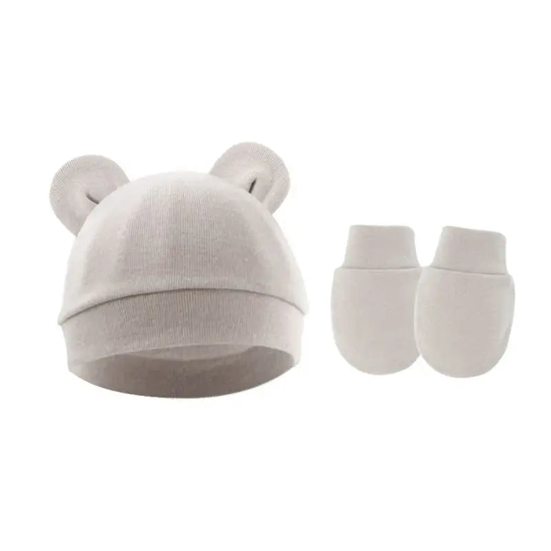 Sterling™ Newborn Bow Beanie and Mittens Set