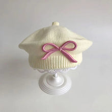 Sterling Petalyn Baby Knit Beret™ with Bow Detail