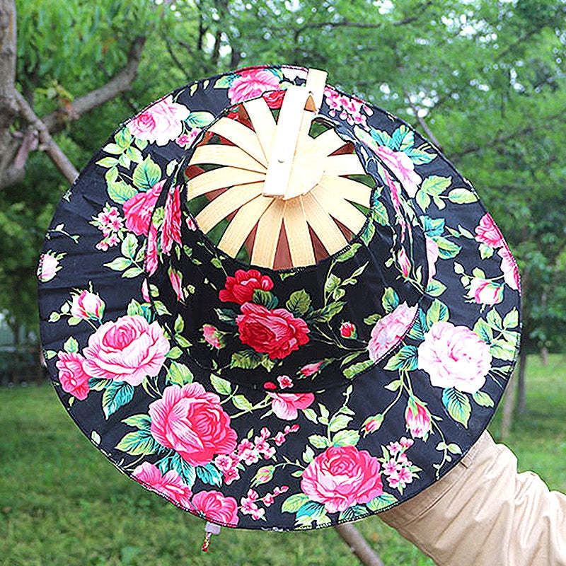 Sterling Foldable Bamboo Hat™ Wide Brim Bamboo Cord Detail