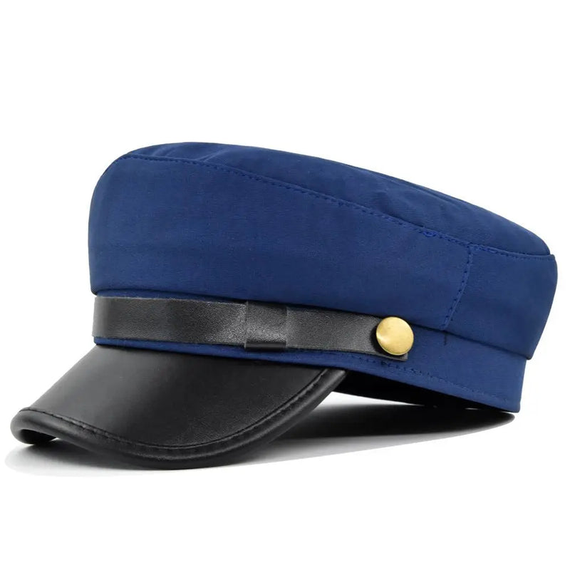 Sterling Sailor Cap Structured Military Design™ With Decorative Strap