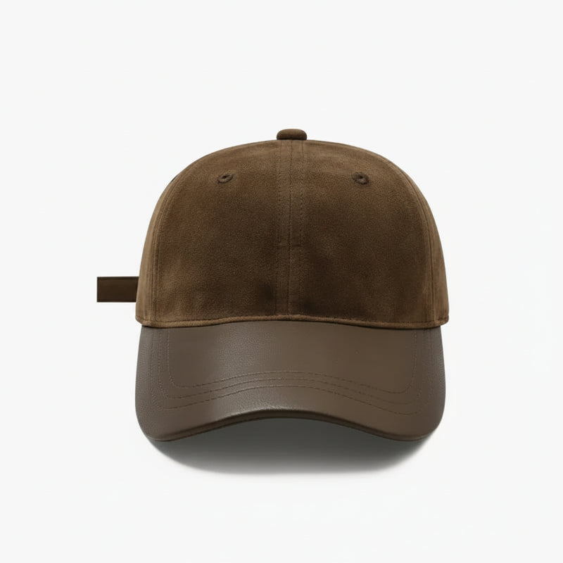 Sterling Baseball Cap Suede Crown With Curved PU Brim