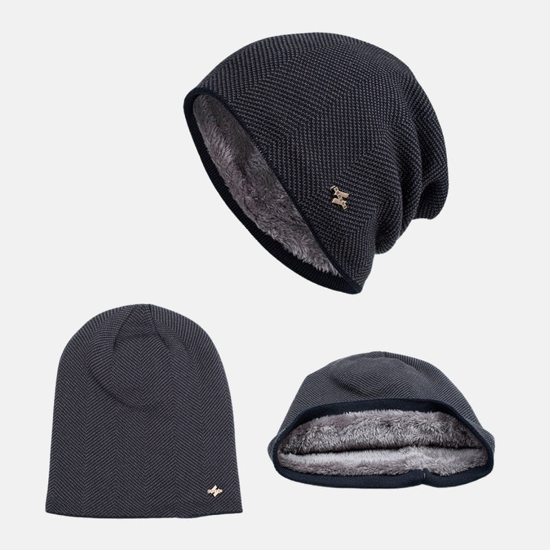 Sterling Bennet Textured Fleece Lined Winter Beanie™