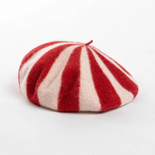 Sterling™ Striped Wool Beret Large Fit Candy Color Design