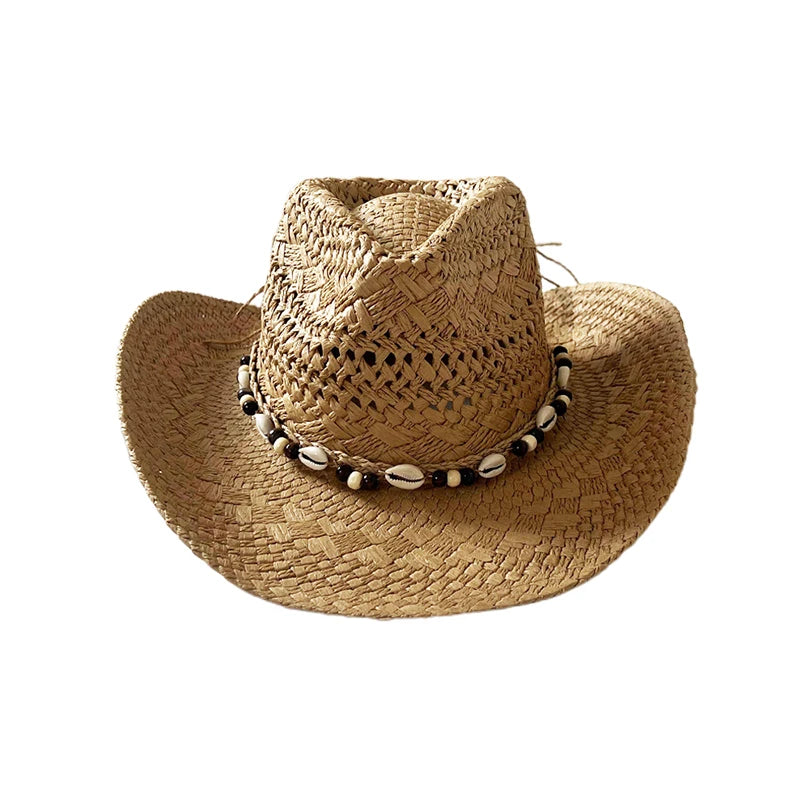 Sterling Ocean Nomad™ Wide Brim Straw Hat Shell Band