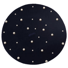Sterling Celestine Wool Beret™ with Pearl Bead Detail