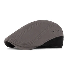 Sterling Vintage Patchwork Flat Cap™ Washed Fabric Paneled Visor