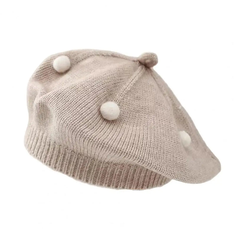 Sterling Amelie Baby Knit Beret™ with Plush Pom