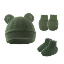 Sterling™ Newborn Bow Beanie and Mittens Set
