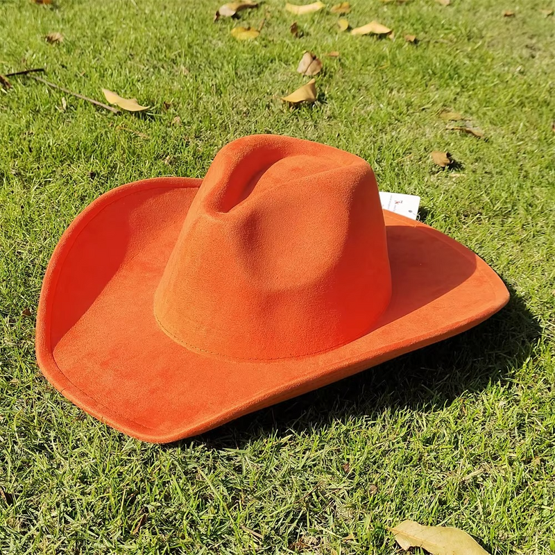 Sterling Classic Suede Western Cowboy Fedora Hat™ Pinched Crown