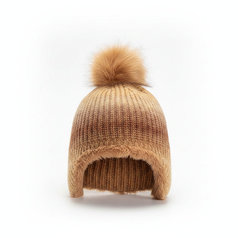 Sterling Marlow Gradient Knit Toddler Bonnet with Pom Pom™