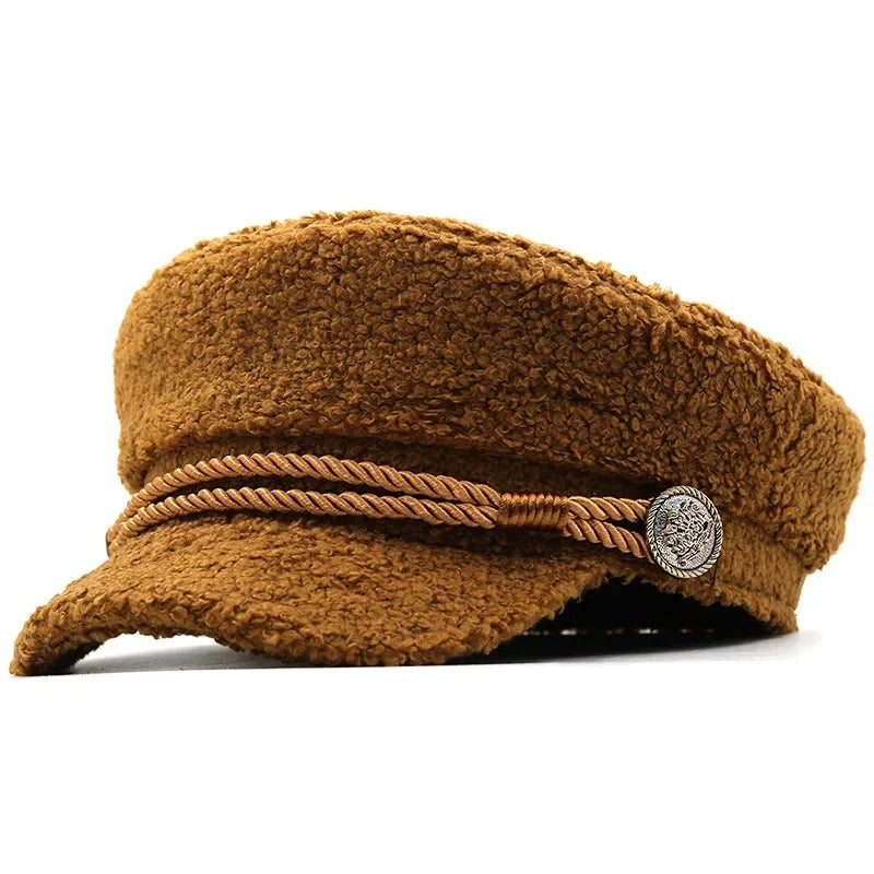 Sterling Textured Lamb Wool Sailor Cap™ Octagonal Soft Trim