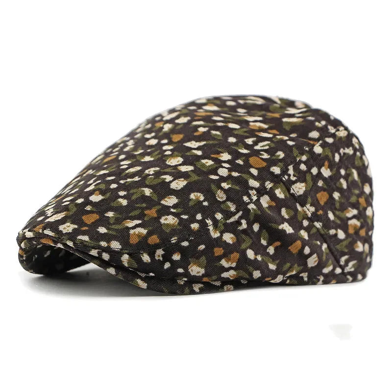 Sterling Corduroy Print Newsboy Cap™ Flat Peaked Corduroy Visor