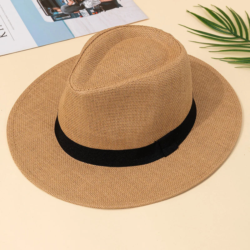 Sterling Monaco Classic™ Straw Fedora Espresso Band