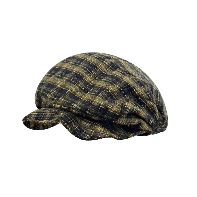 Sterling Painter Beret™ Contrasting Plaid Compact Crown