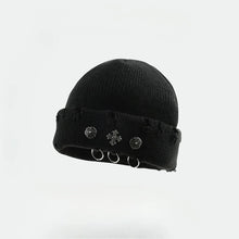 Sterling™ Nocturne Brimless Knit Wool Hat With Cross Ring Detail