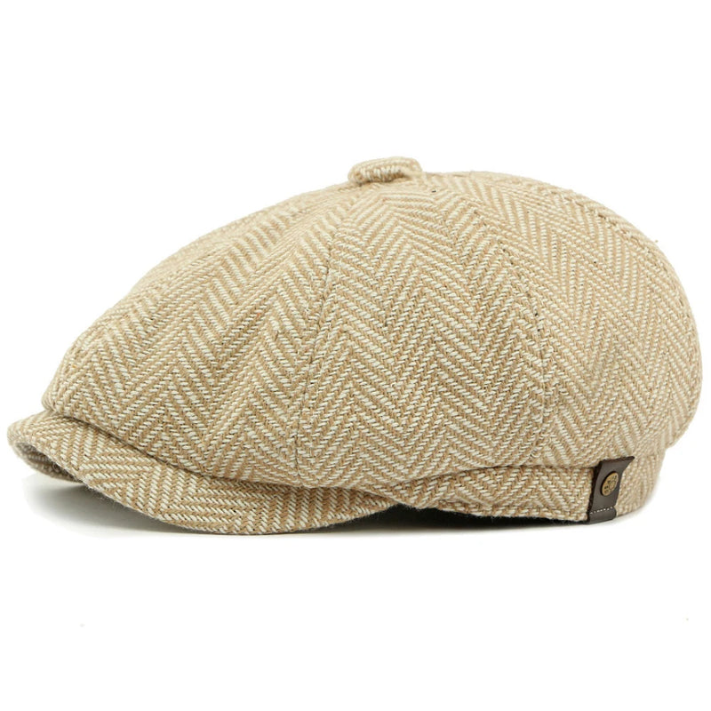 Sterling HT4942 Plaid Wool Blend Beret™ with Patchwork Design