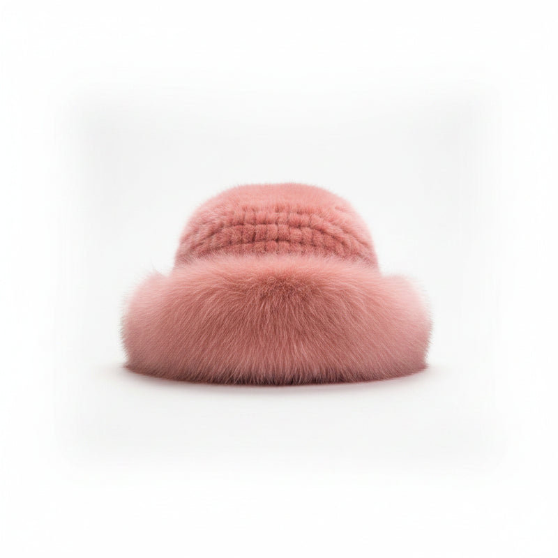 Sterling Norelle Winter Beanie™ - Knitted Mink & Fox Fur
