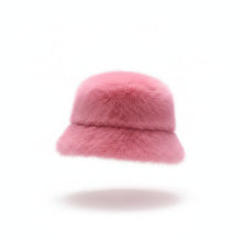 Sterling Plush Faux Fur Winter Hat With Wide Brim