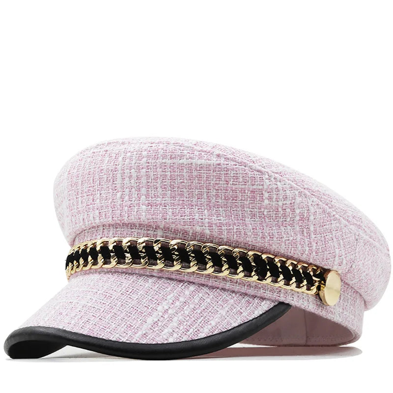 Sterling Octagonal Chain™ Duckbill Cap Flat Top Detail