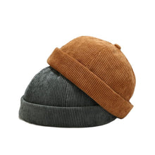 Sterling Sailor Corduroy™ Docker Cap Textured Brimless Cotton Hat
