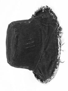 Sterling Salford Bucket™ Hat Cotton Denim Frayed Edge