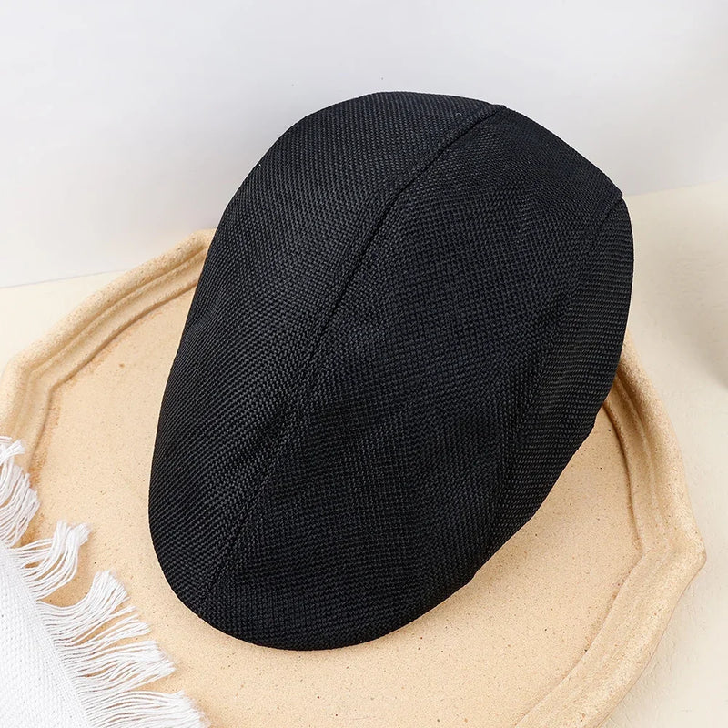 Sterling Marlowe Painter Beret Linen Blend Adjustable Solid Cap™