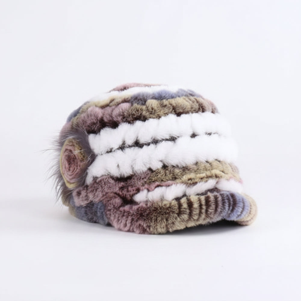 Sterling Rex Knit™ Beanie Winter Hat Rabbit Fur Soft Knitted Finish