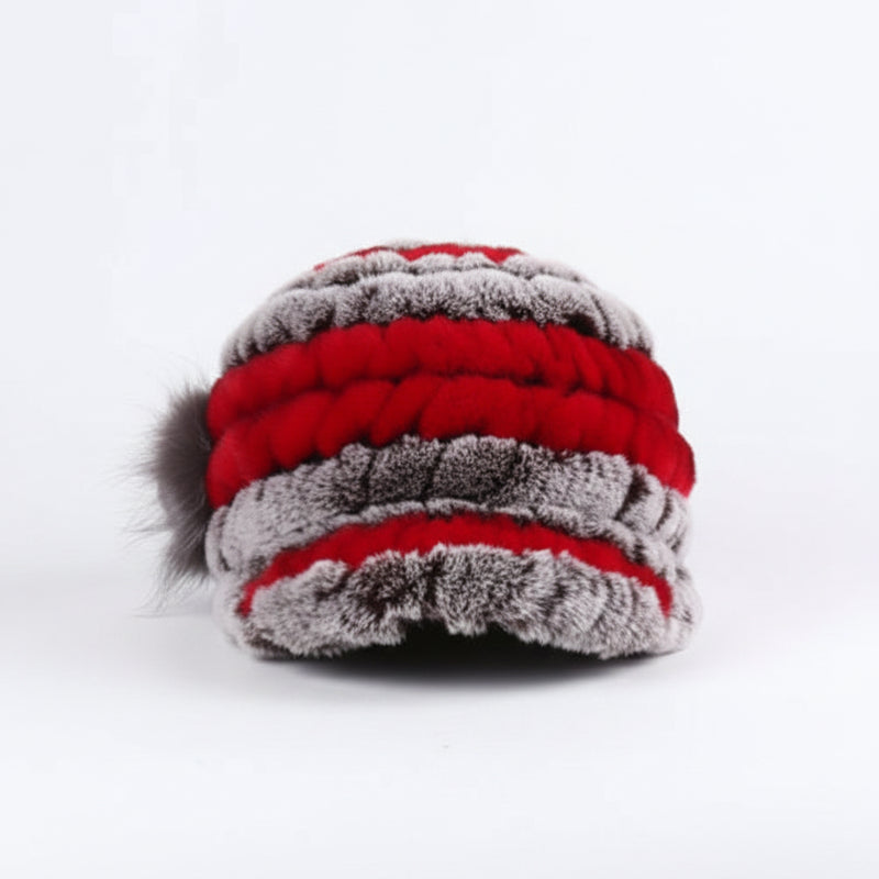 Sterling Rex Knit™ Beanie Winter Hat Rabbit Fur Soft Knitted Finish