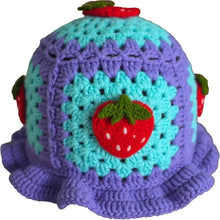 Sterling Strawberry Crochet Bucket Hat™ - Packable Style