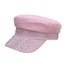 Sterling Rhinestone Flat Top Cap™ One Size Embellished Sun Hat