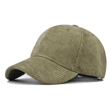 Sterling Corduroy Baseball Cap With Adjustable Buckle Closure
