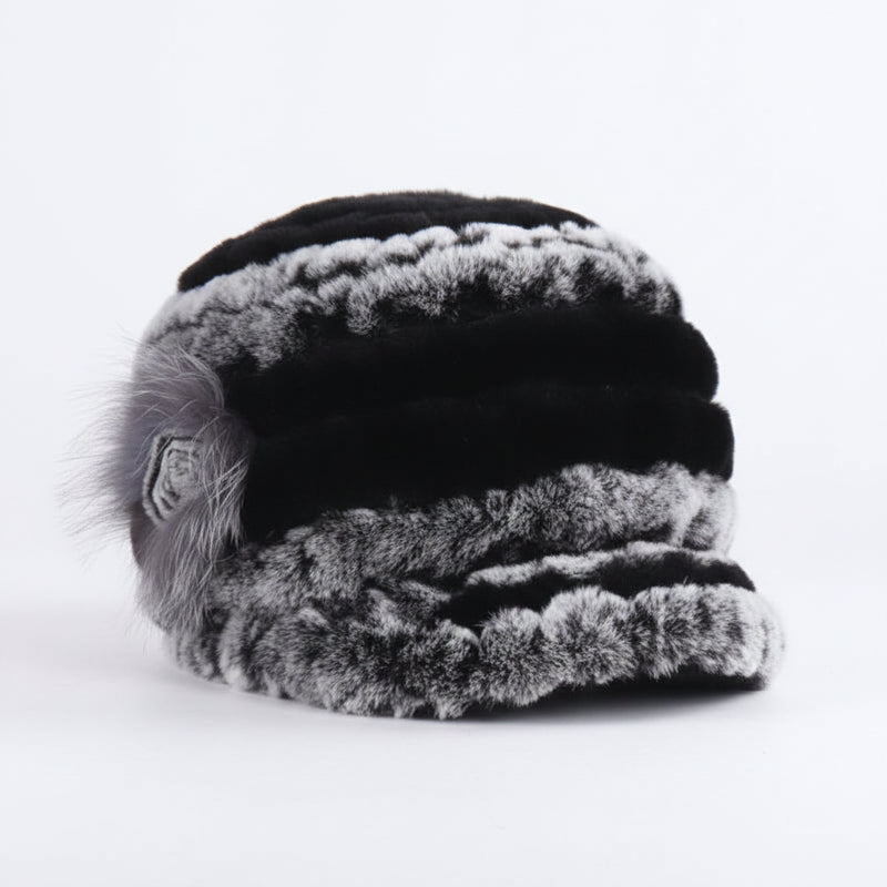 Sterling Rex Knit™ Beanie Winter Hat Rabbit Fur Soft Knitted Finish