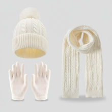 Sterling™ Kids Winter Knit Three Piece Set With Single Pom