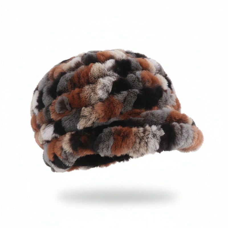 Sterling Rex Knit™ Beanie Winter Hat Rabbit Fur Soft Knitted Finish