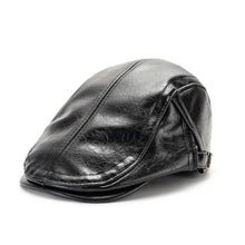 Sterling Forward Adjustable PU Leather Newsboy Cap™ Paneled Crown